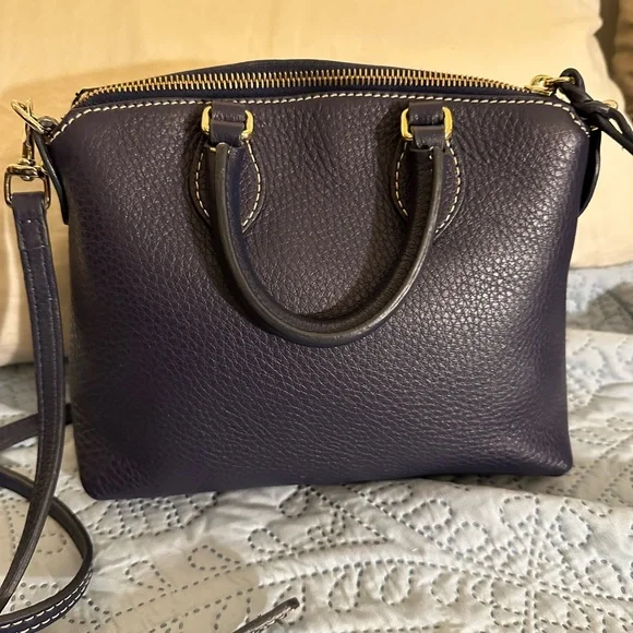 Dooney & Bourke Dark Blue Leather Crossbody Bag